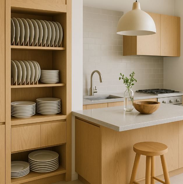 碗盤收納櫃裝潢設計：提升廚房收納效率的裝修規劃